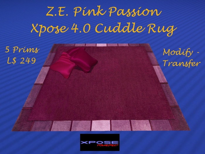 Z.E. Pink Passion Cuddle Rug Xpose 4.0