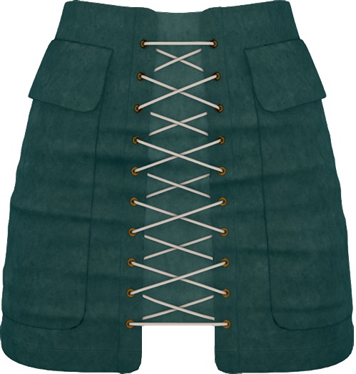 - FOX & CROW - Katja Skirt - Teal - Materials Enabled with HUD - Maitreya Belleza Slink