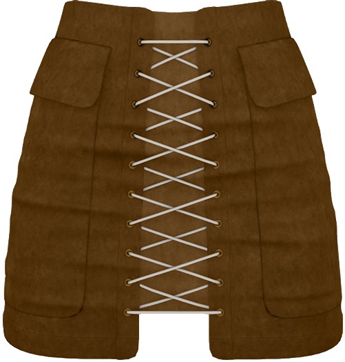 - FOX & CROW - Katja Skirt - Tan - Materials Enabled with HUD - Maitreya Belleza Slink