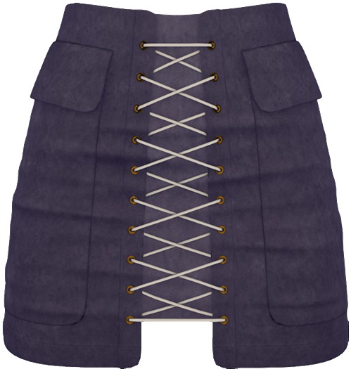 - FOX & CROW - Katja Skirt - Purple - Materials Enabled with HUD - Maitreya Belleza Slink