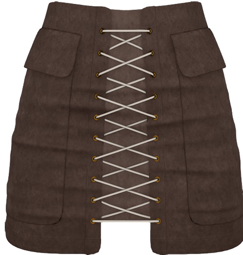 - FOX & CROW - Katja Skirt - Mushroom - Materials Enabled with HUD - Maitreya Belleza Slink