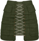 - FOX & CROW - Katja Skirt - Green - Materials Enabled with HUD - Maitreya Belleza Slink