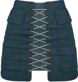 - FOX & CROW - Katja Skirt - Blue - Materials Enabled with HUD - Maitreya Belleza Slink