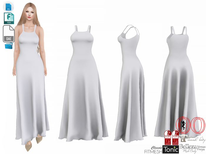 Dae Obj FBX Women's Strappy Maxi Dress Slink, Belleza, Ocacin Standard, Maitreya