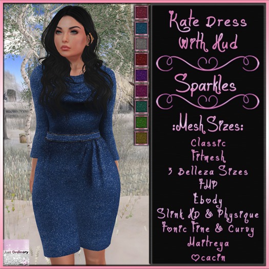 Kate Dress With Hud Sparkles