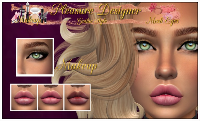 Pack 3 Make Up Pink lips