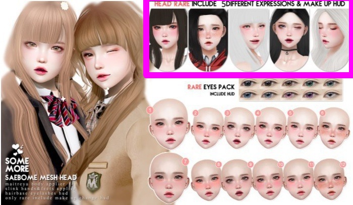 SOMEMORE / SaeBom mesh head - RARE