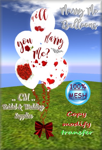 Marry Me Balloons
