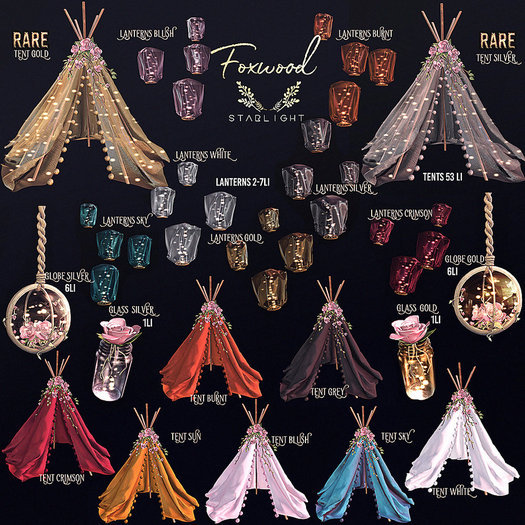 Foxwood - Starlight - Tent - blush