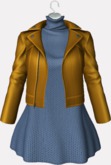 :::LS RAIANE JACKET AND DRESS YELLOW