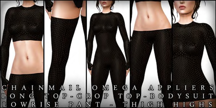 The Muses . ChainMail Omega Layers . Black