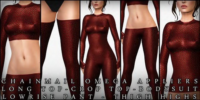 The Muses . ChainMail Omega Layers . Red