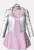 :::LS RAIANE JACKET AND DRESS WHITE