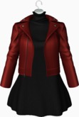 :::LS RAIANE JACKET AND DRESS RED