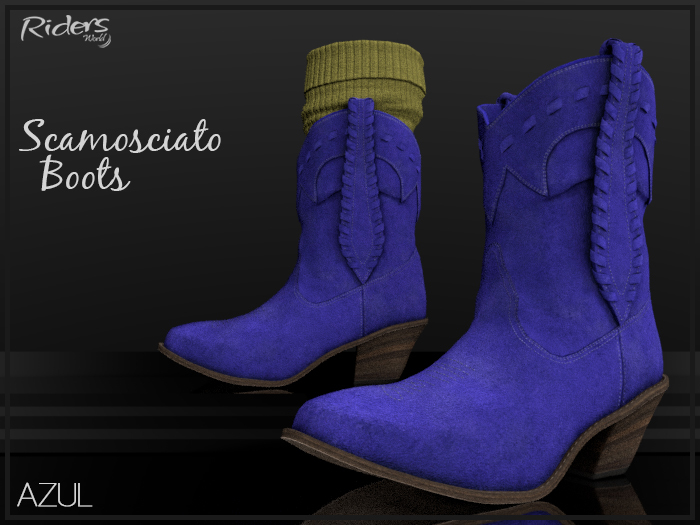 Riders Boots - Scamosciato (Suede) - Azul