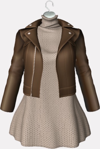 ::LS RAIANE JACKET AND DRESS BROWN