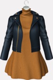 :::LS RAIANE JACKET AND DRESS BLUE
