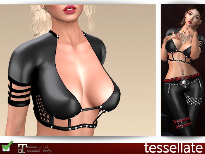 Tessellate Rock Top Black Maitreya