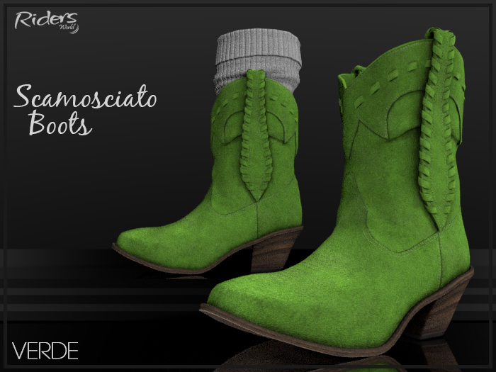 Riders  - Scamosciato Boots - Verde