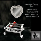 Valentine Group: Mirror,Table,Candles