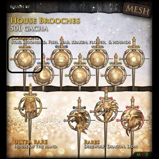 [Tia] House brooch - Stag - (Boxed) -CBOX