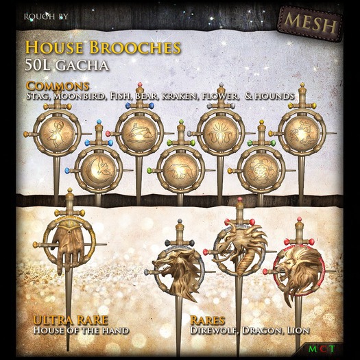[Tia] House brooch - Hounds - (Boxed) -CBOX