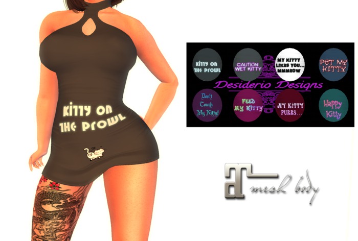 CD - DRESS PLAYFUL KITTY DRESS FATPACK  - Maitreya