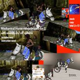 Mechanical Riding Horse for 2-crate