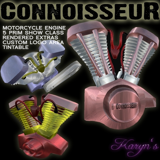 Full Permission Connoisseur Sculpted Motorcycle Engine