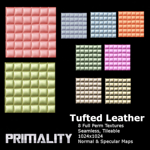 Tufted Leather (Light colors) Full Perm Textures