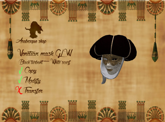 *~^~AS~^~*  Mask G/W (black & white)