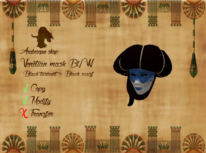 *~^~AS~^~*  Mask Bl/W (black)