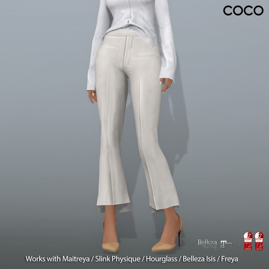 *COCO*_StepHemCroppedPants_Ivory