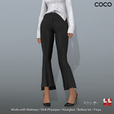 *COCO*_StepHemCroppedPants_Black