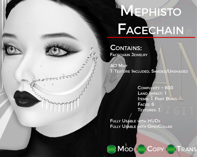 {Xansa} Mephisto Facechain - *Full Perm*