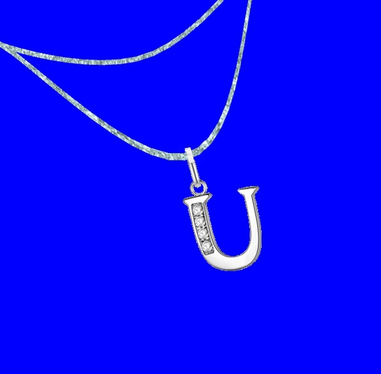 Silver U Necklace