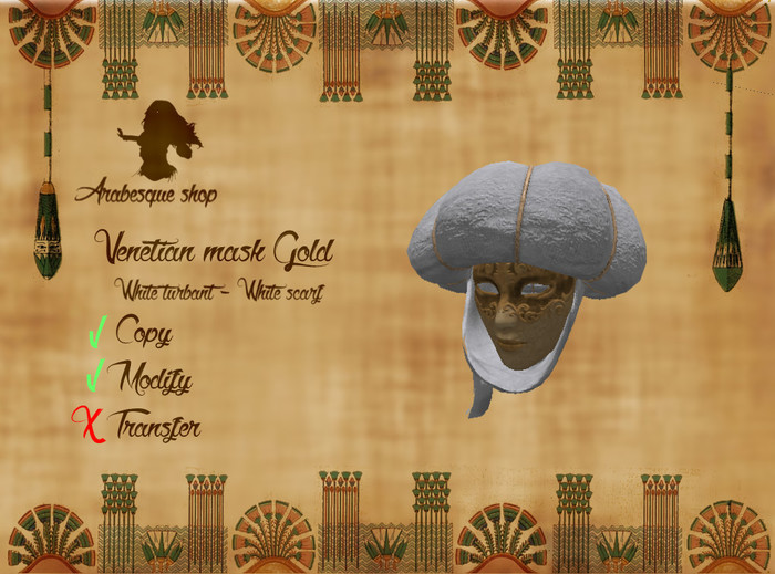 *~^~AS~^~*  Mask Gold (white)