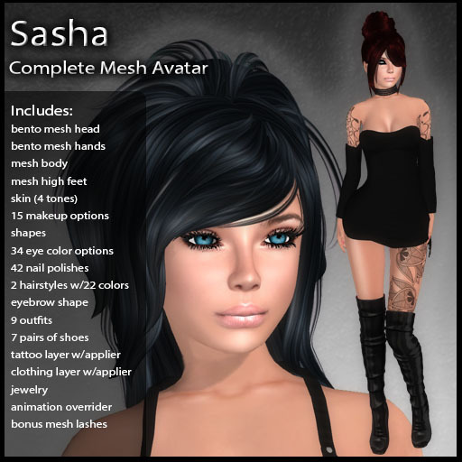 DD Complete Mesh Avatar - Sasha