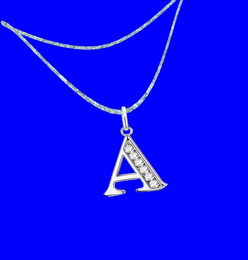 Silver A Necklace