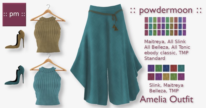 powdermoon - Amelia Outfit With HUD
