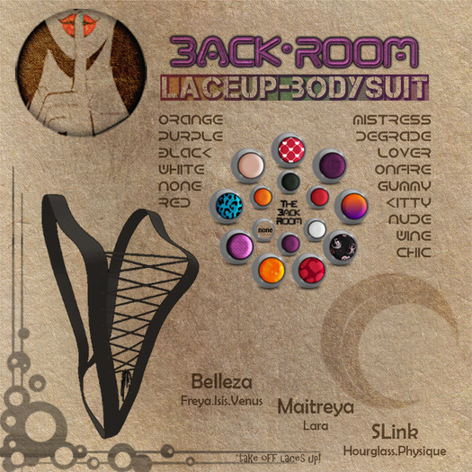 BodySuit LaceUp *HUD* Full Pack!