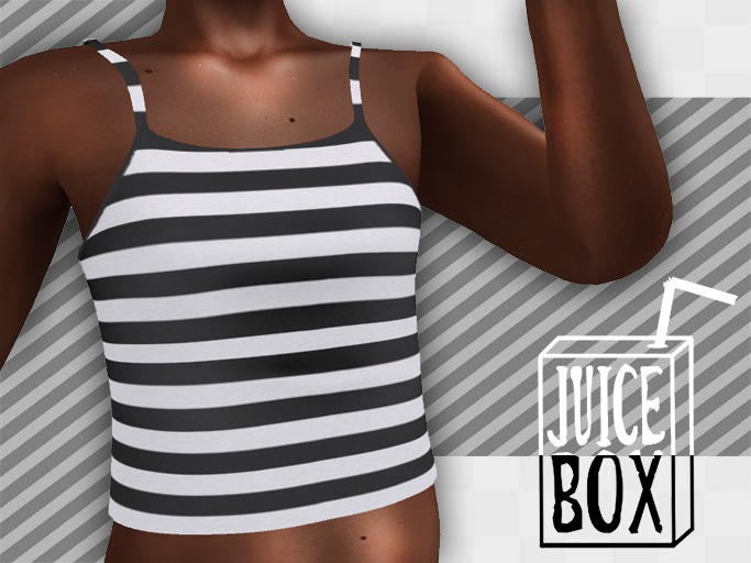 .:Juice Box:. Spaghetti Strap_Dark Grey 