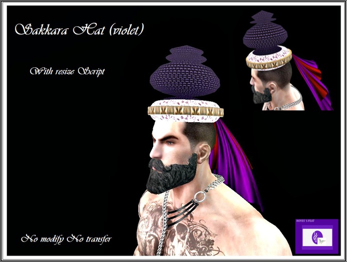 SAKKARA HAT (violet) #1.5.3 Vendor MP