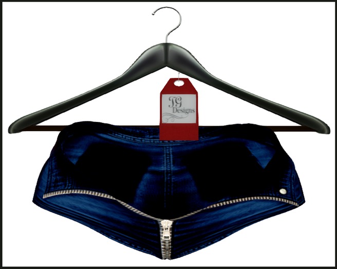 TG Open Front Short Plain Dark Blue