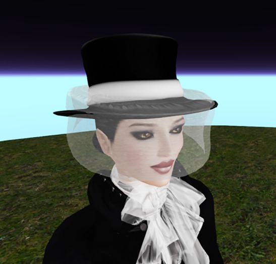 Dressage top hat with lace