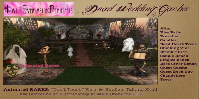 LEP ~ Dead Wedding Rose Giver Bench Boxed