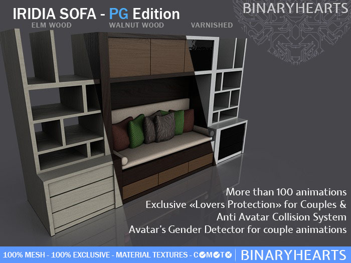 BINARYHEARTS - Canapé Iridia Couch Sofa 3 places (PG)