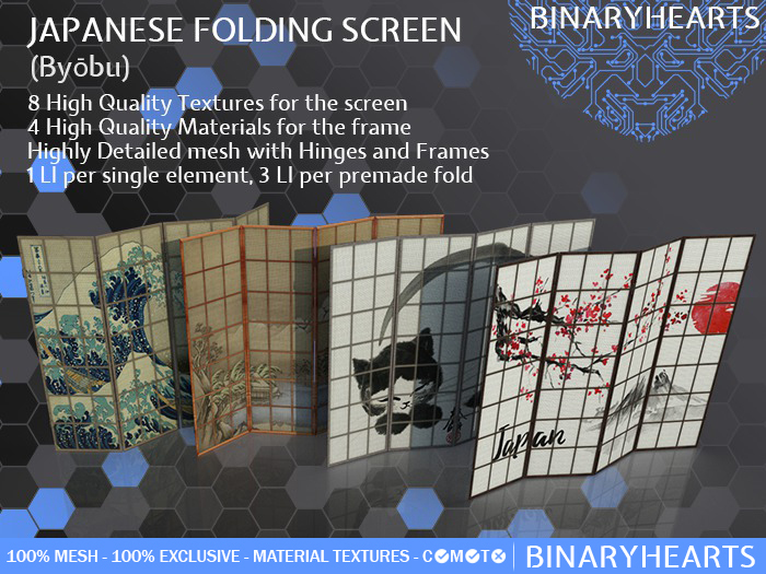 Japanese Screen (Byobu) - <3H - BINARYHEARTS