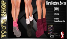 YM SHOP_Nera Boots w. Socks Mid