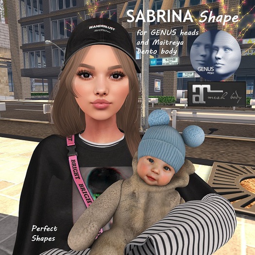 *PS* - Sabrina Shape - For GENUS Baby Face BENTO head
